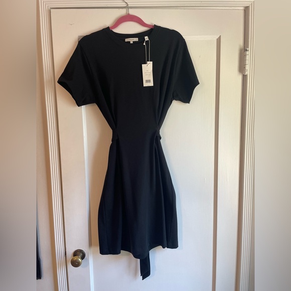 Vince Short Sleeve Tie Waist Dress, sz Large NWT - Picture 6 of 7